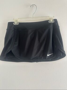 Nike Black Women's Athletic Skort with White Swoosh